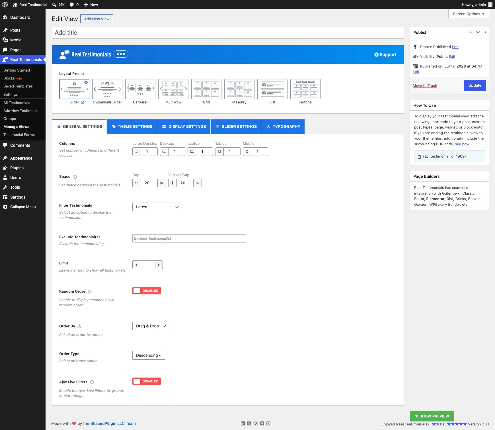 General Settings