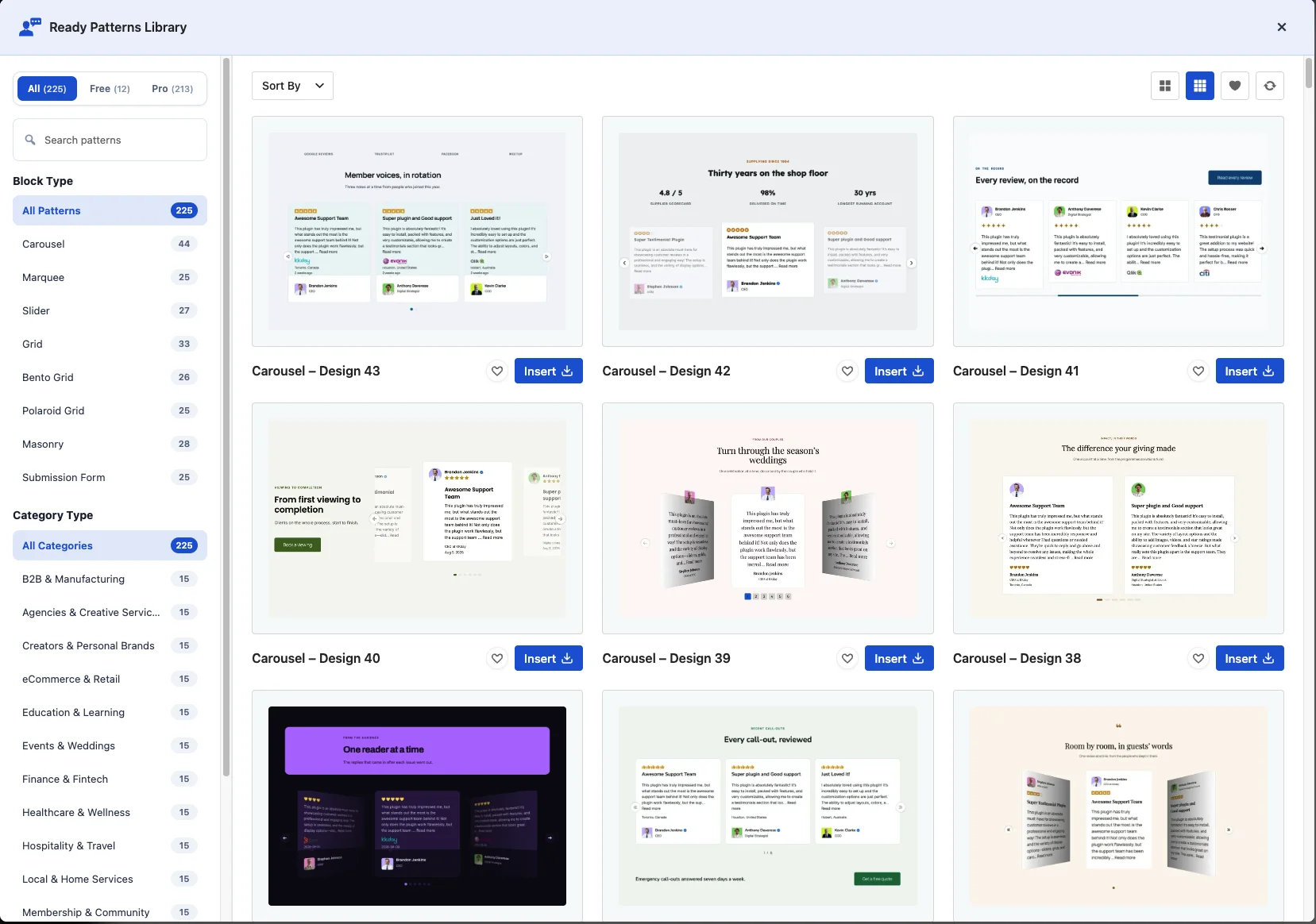The Ready Patterns Library