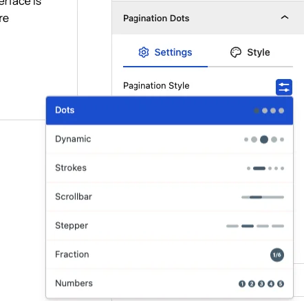 The seven pagination styles